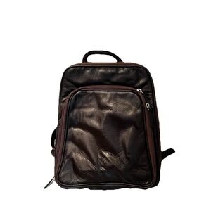 Osgoode Marley Women's RFID Brown Leather Small Organizer Backpack Travel Purse